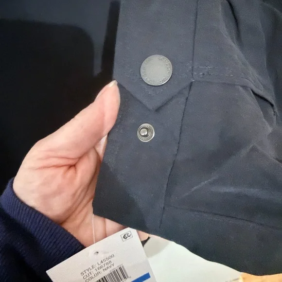 London Fog Dark Navy Microfiber Golf Jacket - Picture 2 of 10